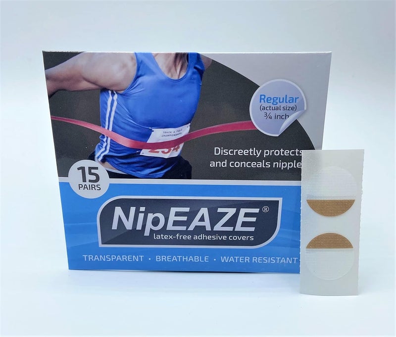 NipEaze Original Sports Nipple Covers - 15 Pairs, Regular Size, Latex-Free and Water Resistant - Image 2